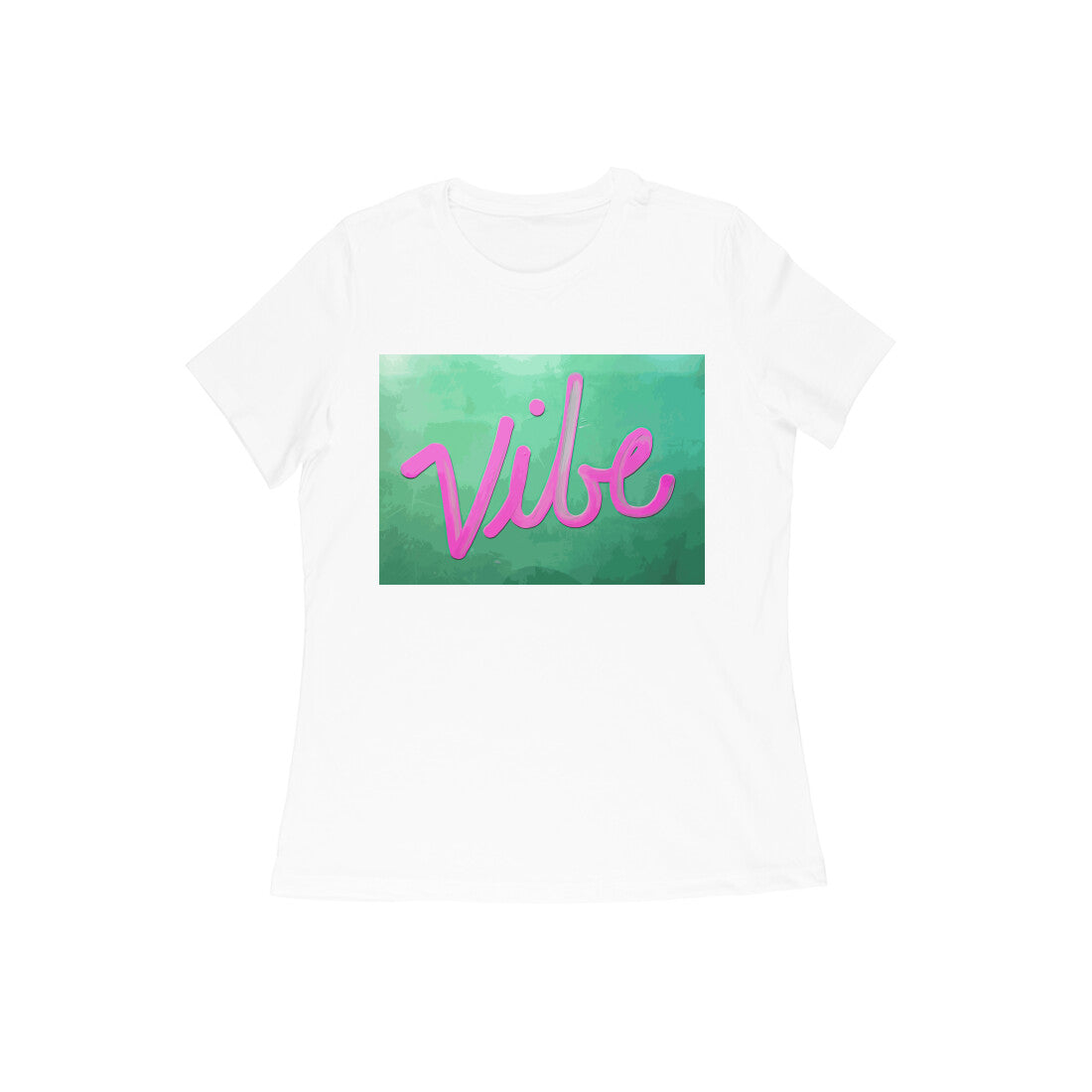 WOMEN'S ROUND NECK T-SHIRT – Vibe puraidoprints