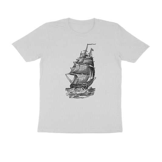 Half-Sleeve Round Neck T-Shirt – Sailing 1!