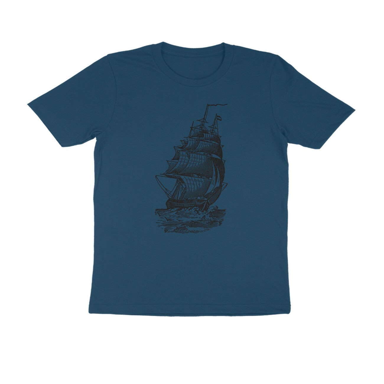 Half-Sleeve Round Neck T-Shirt – Sailing 1!