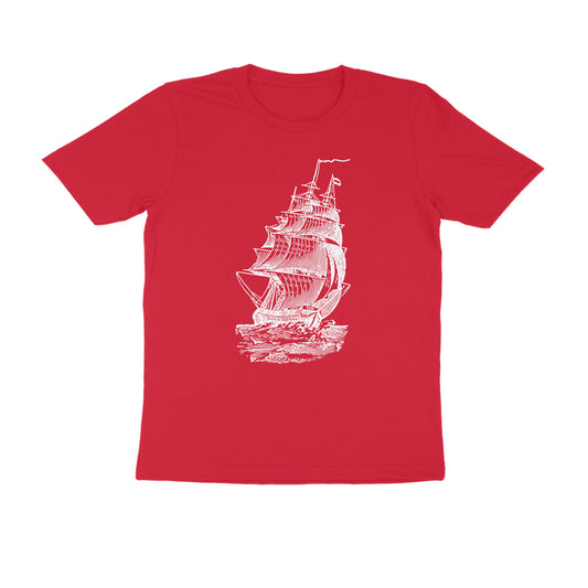 Half-Sleeve Round Neck T-Shirt – Sailing 2!