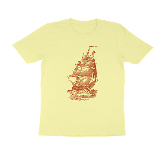 Half-Sleeve Round Neck T-Shirt – Sailing 3!