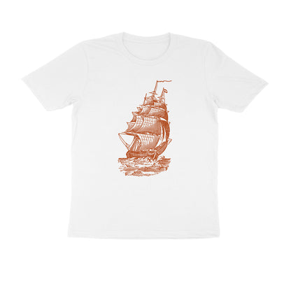 Half-Sleeve Round Neck T-Shirt – Sailing 3!