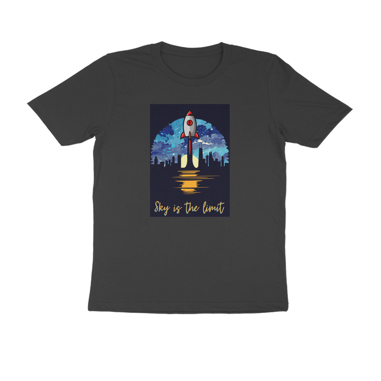 Half-Sleeve Round Neck T-Shirt – Sky is the limit