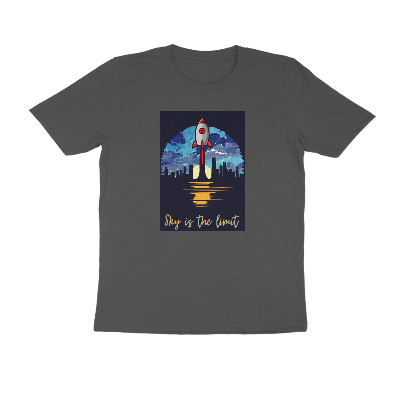 Half-Sleeve Round Neck T-Shirt – Sky is the limit