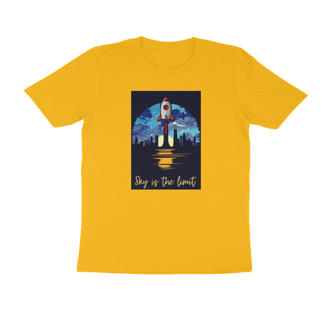 Half-Sleeve Round Neck T-Shirt – Sky is the limit