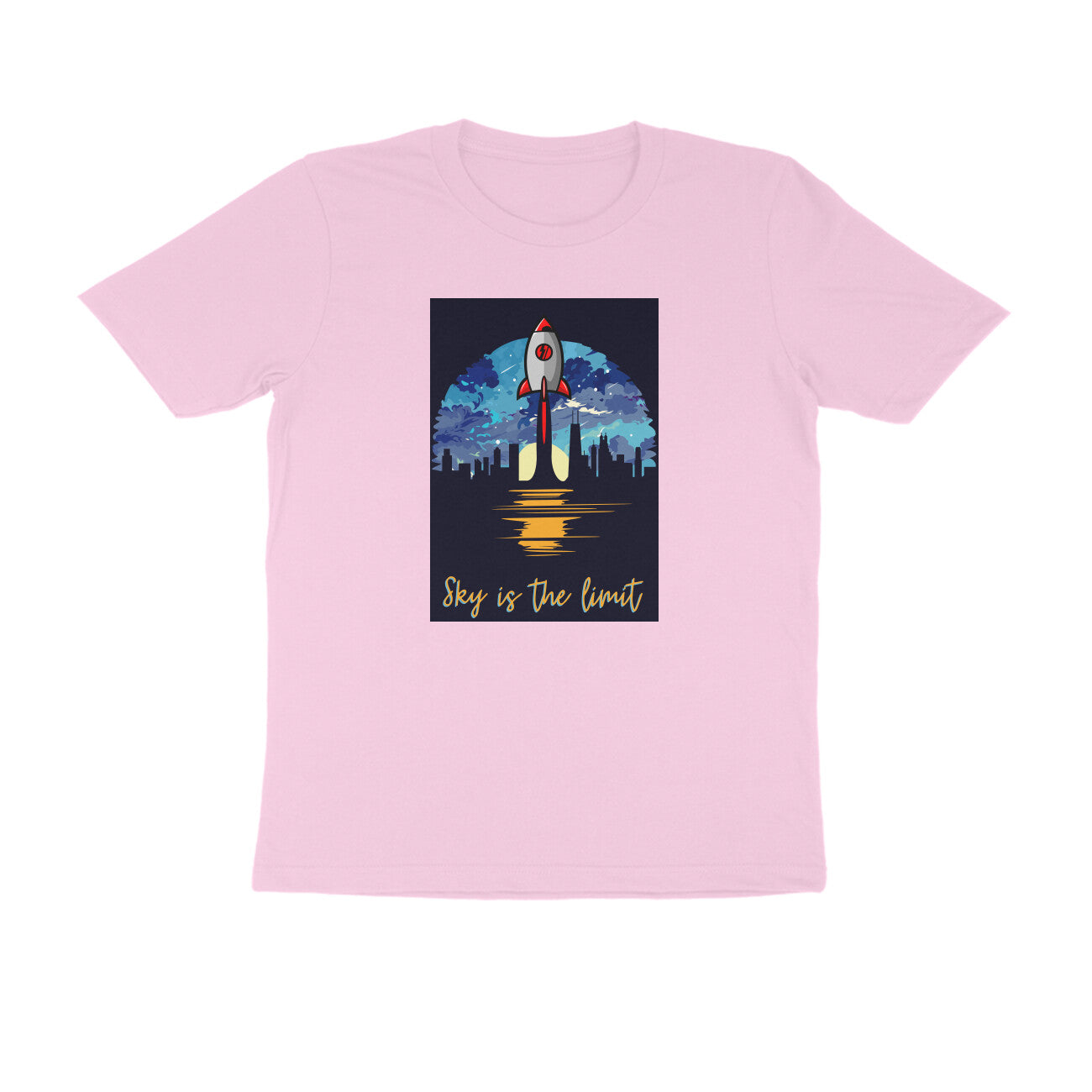 Half-Sleeve Round Neck T-Shirt – Sky is the limit