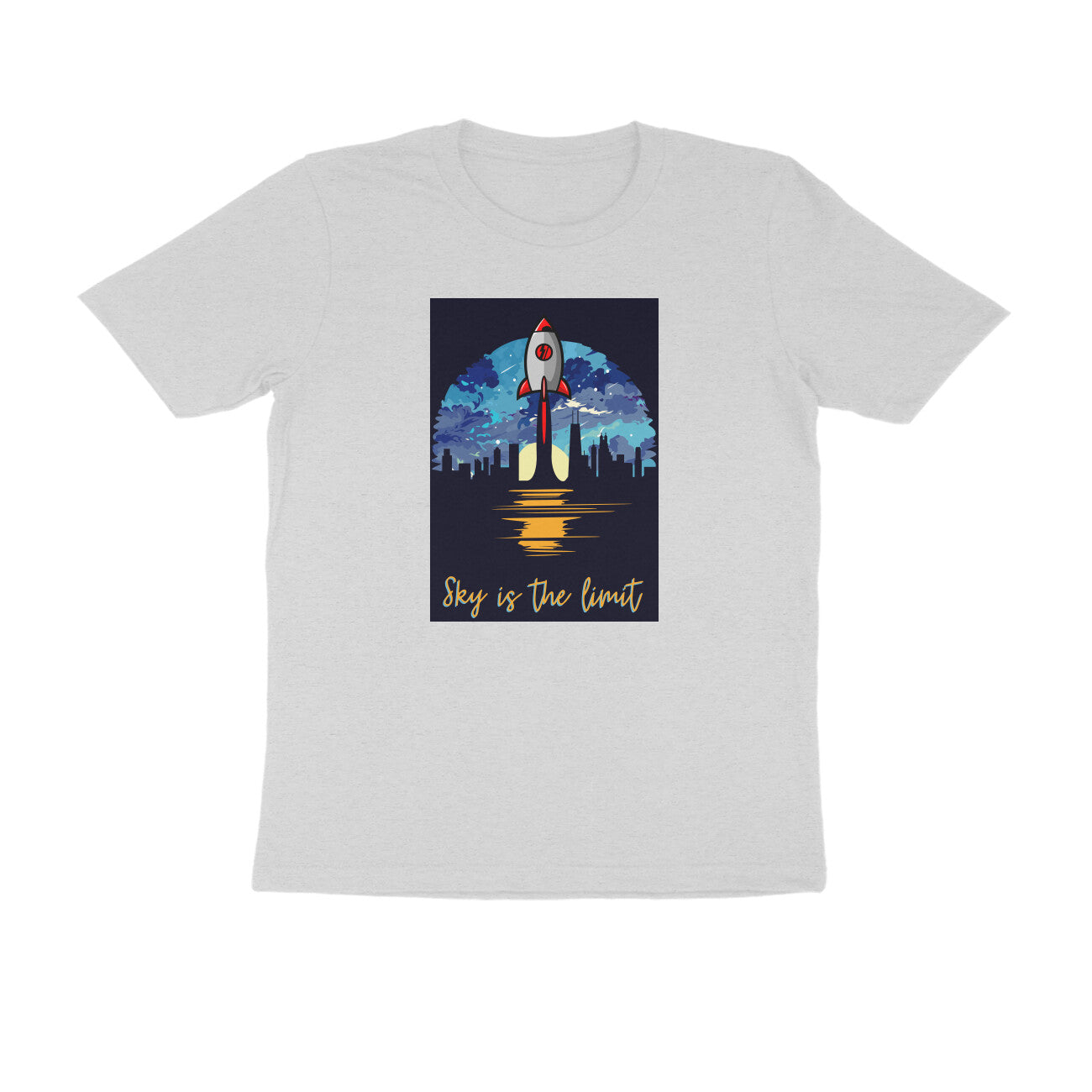 Half-Sleeve Round Neck T-Shirt – Sky is the limit