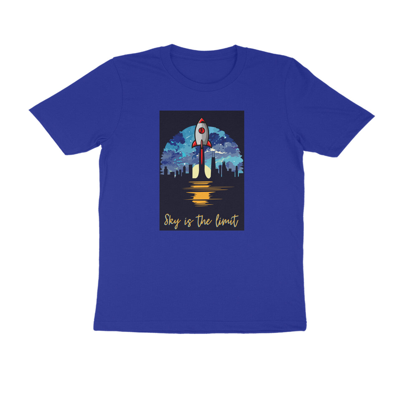 Half-Sleeve Round Neck T-Shirt – Sky is the limit
