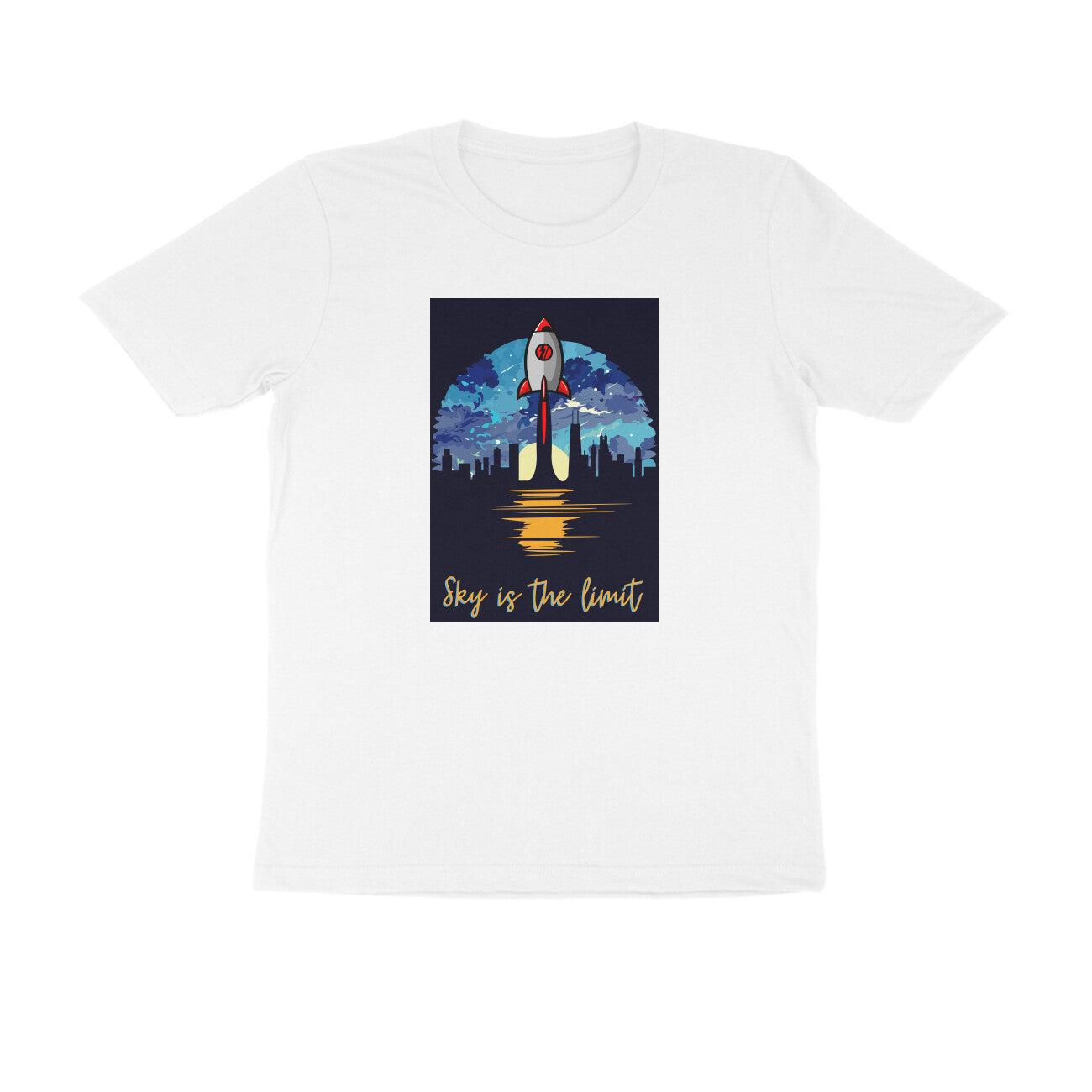 Half-Sleeve Round Neck T-Shirt – Sky is the limit