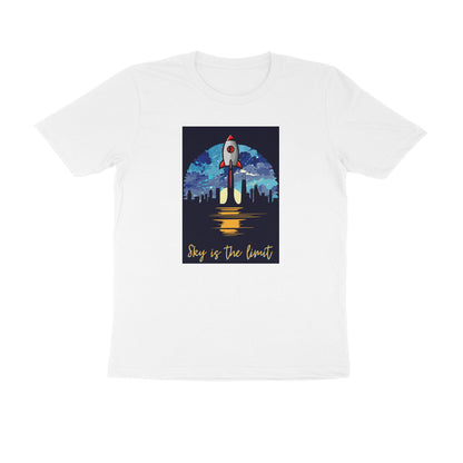 Half-Sleeve Round Neck T-Shirt – Sky is the limit