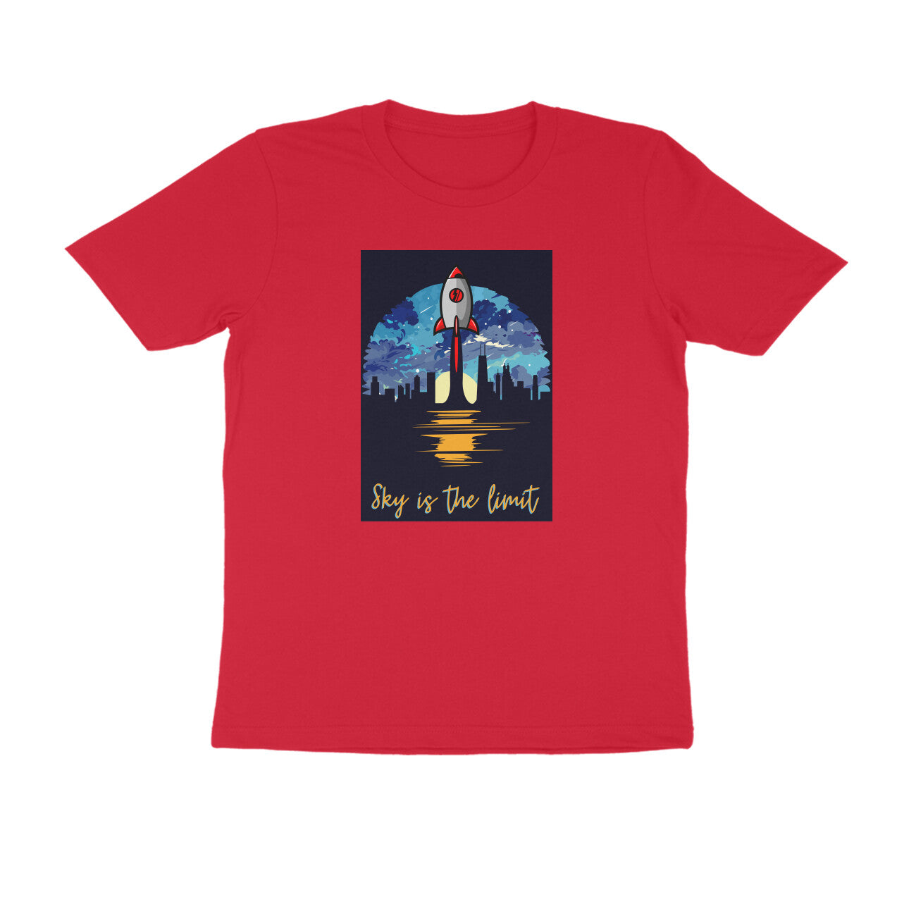Half-Sleeve Round Neck T-Shirt – Sky is the limit