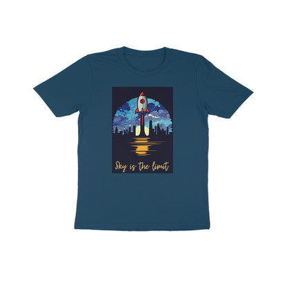 Kids' Half Sleeve Round Neck T-shirt – Sky is the limit