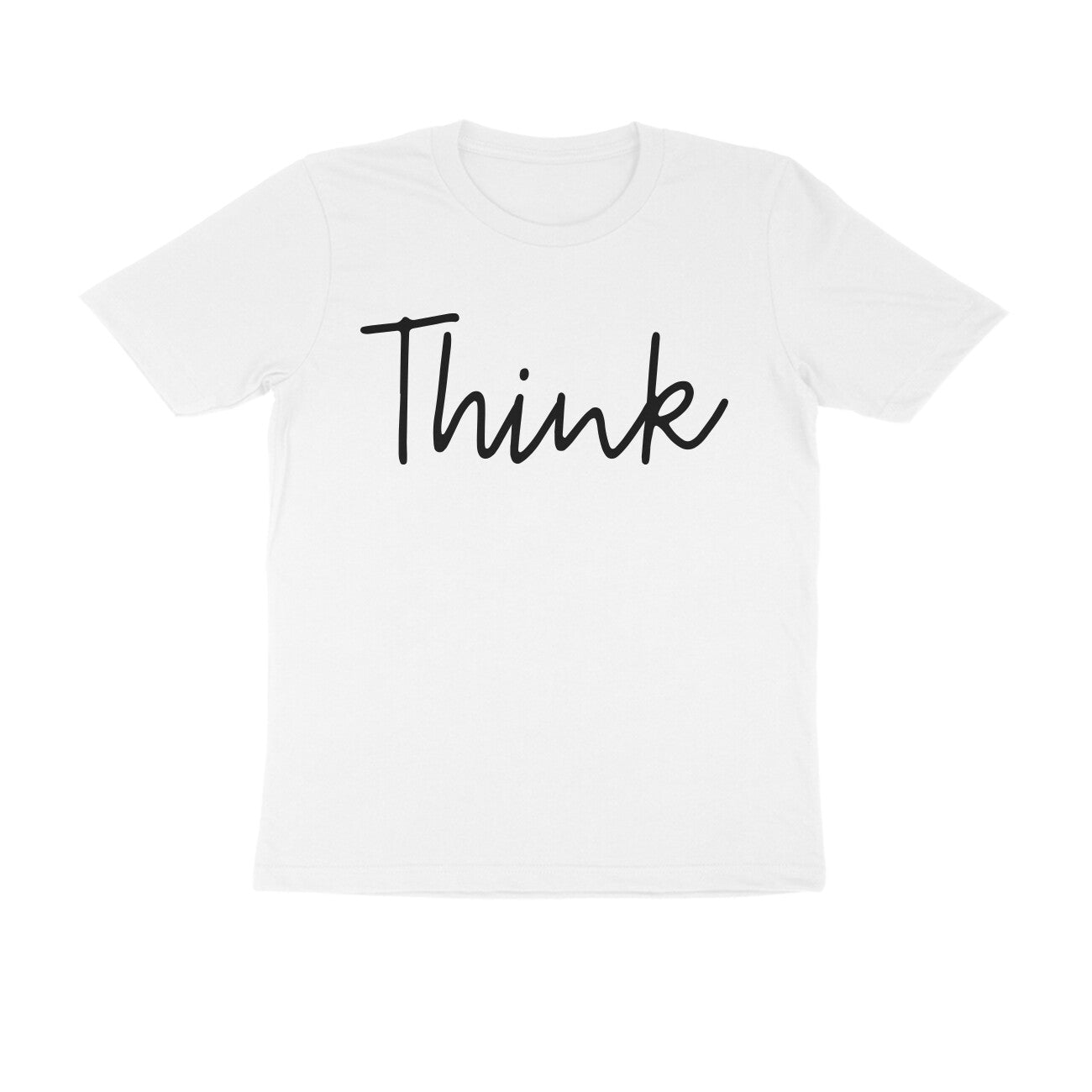 Half-Sleeve Round Neck T-Shirt – Think 2