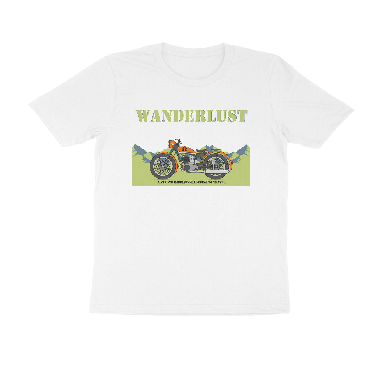 Half-Sleeve Round Neck T-Shirt – Wanderlust 2