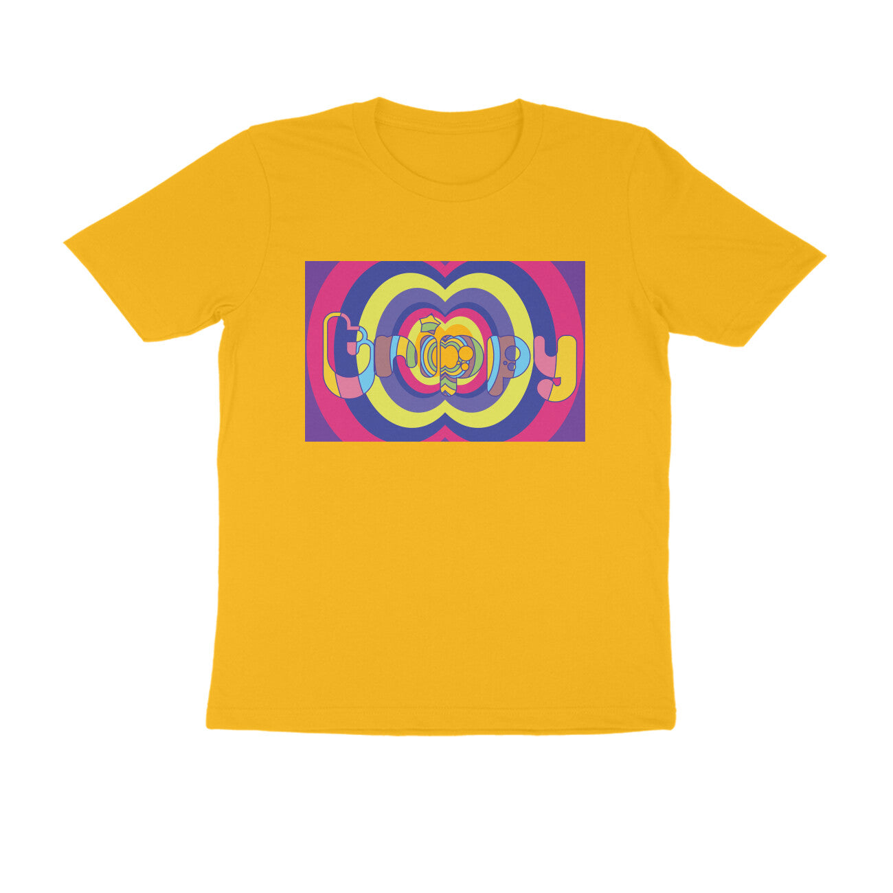 Half-Sleeve Round Neck T-Shirt – Trippy 1