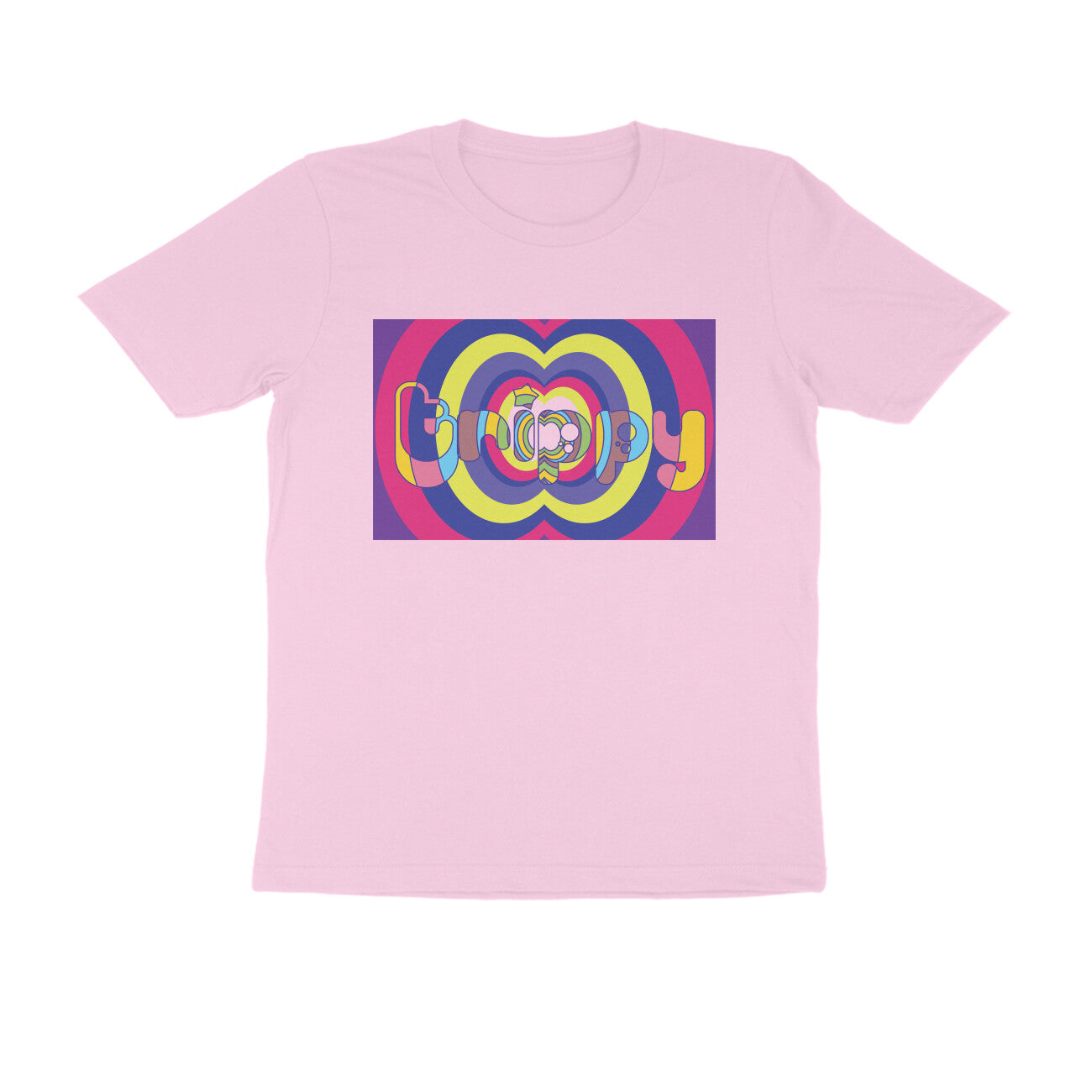 Half-Sleeve Round Neck T-Shirt – Trippy 1