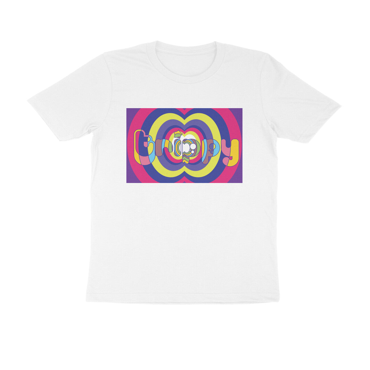 Half-Sleeve Round Neck T-Shirt – Trippy 1