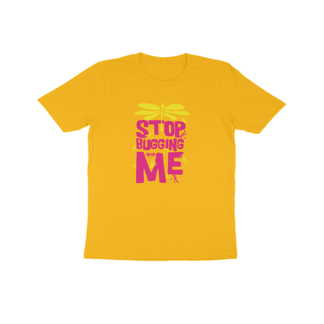 Kids' Half Sleeve Round Neck T-shirt – Stop Bugging Me 1