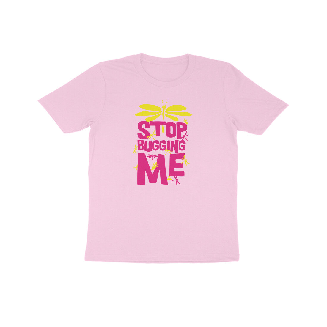 Kids' Half Sleeve Round Neck T-shirt – Stop Bugging Me 1