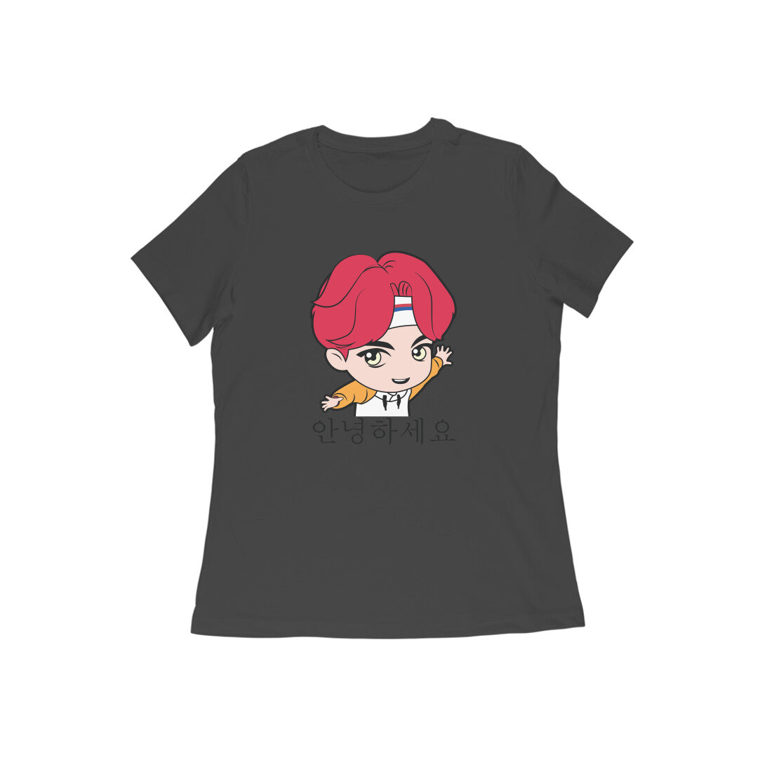 WOMEN'S ROUND NECK T-SHIRT - Korean – Annyeonghaseyo - Hello