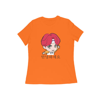 WOMEN'S ROUND NECK T-SHIRT - Korean – Annyeonghaseyo - Hello