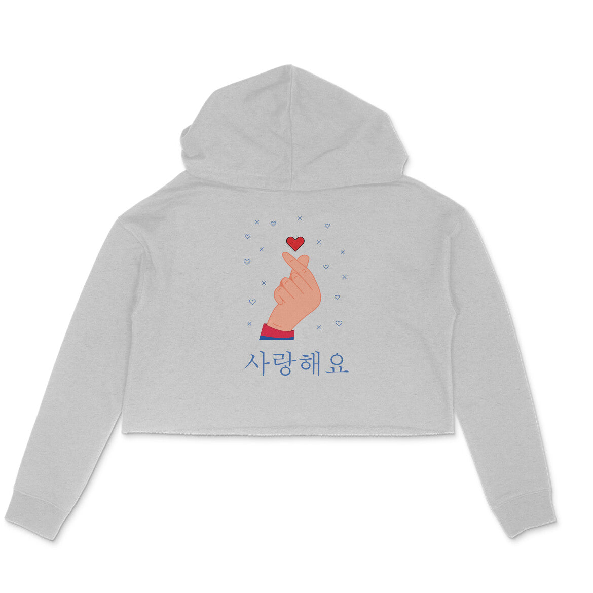 WOMEN'S CROP HOODIES - Korean – saranghaeyo - I love you 3