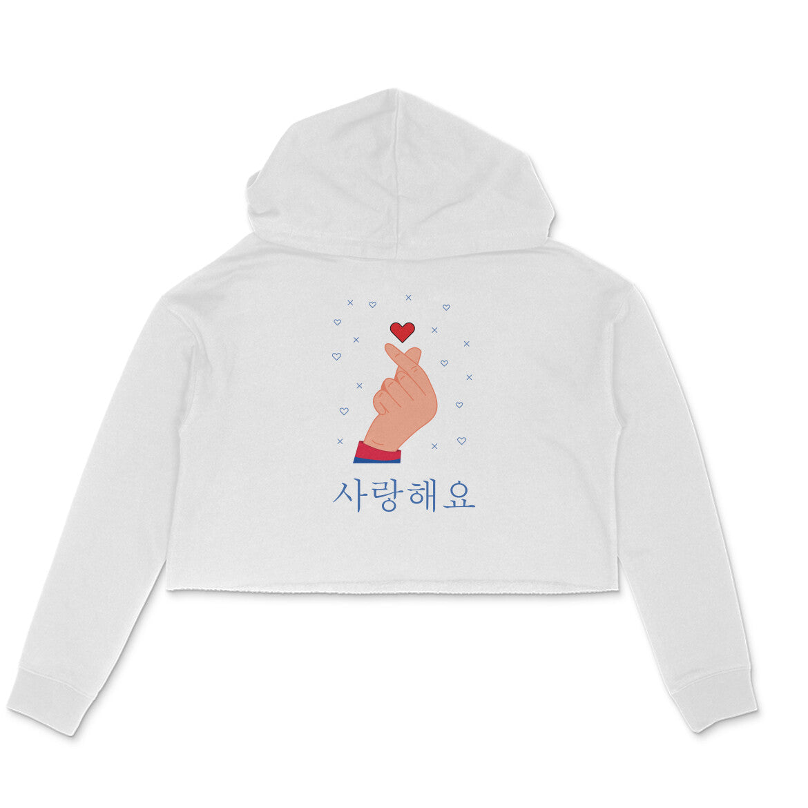 WOMEN'S CROP HOODIES - Korean – saranghaeyo - I love you 3