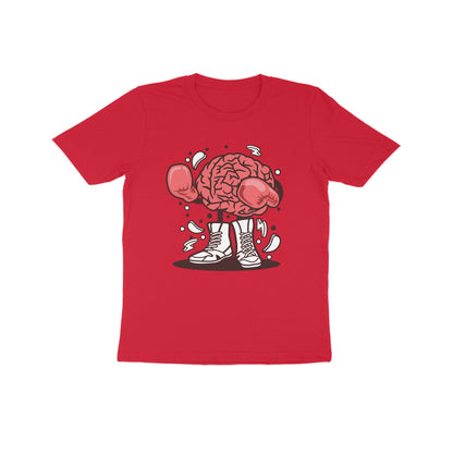 Kids' Half Sleeve Round Neck T-shirt – Brain Fight 1