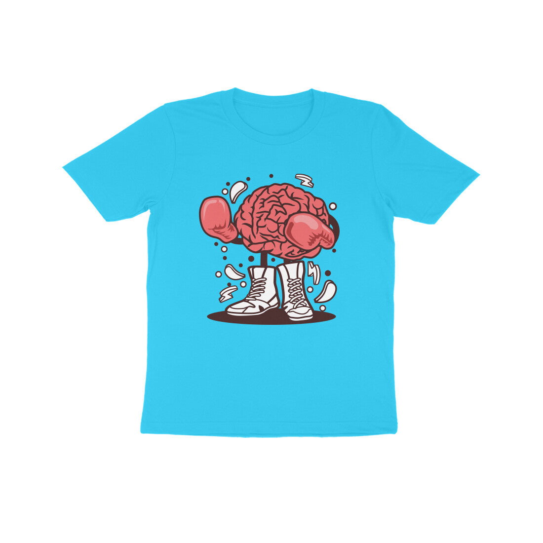 Kids' Half Sleeve Round Neck T-shirt – Brain Fight 1